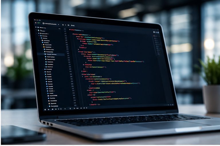 Custom application development in a code editor